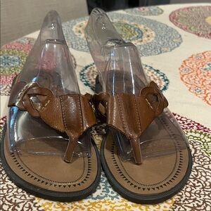 LeatherCraft Brown Jodi Sandal size 5.5 women’s